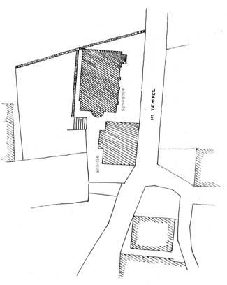 Synagoge Lageplan